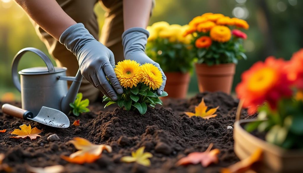 erfahren sie, wie sie chrysanthemen richtig pflanzen und pflegen, um eine farbenfrohe herbstdekoration zu schaffen. tipps zur standortwahl, bewässerung und pflege für prachtvolle blüten.