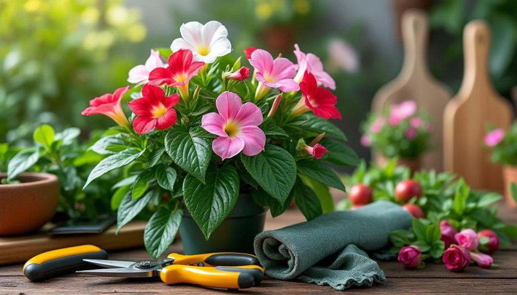 erfahren sie, wie sie dipladenia erfolgreich pflanzen und pflegen, um eine gesunde und blühfreudige pflanze zu gewährleisten. praktische tipps zur standortwahl, bewässerung und düngung.